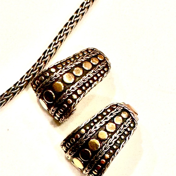 John Hardy Jaisalmer Dot Gold & Sterling Silver Earrings